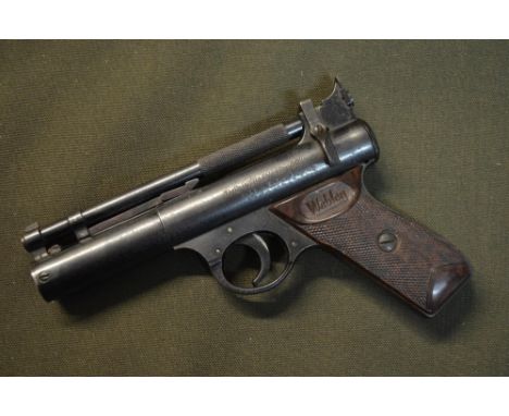 A vintage Webley Senior .22 over lever action air pistol in working order. 