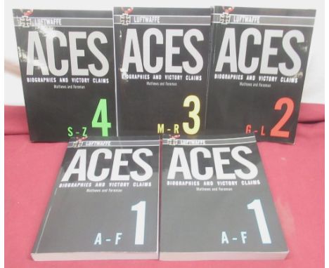 Mathews (Andrew Johannes) &amp; Foreman (John) Luftwaffe Aces Biographies and Victory Claims in 4 volumes (with additional vo