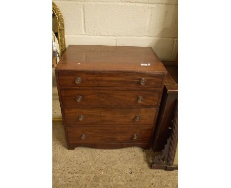 COMMODE FORMED AS A CHEST OF DRAWERS, APPROX 62 X 43CM