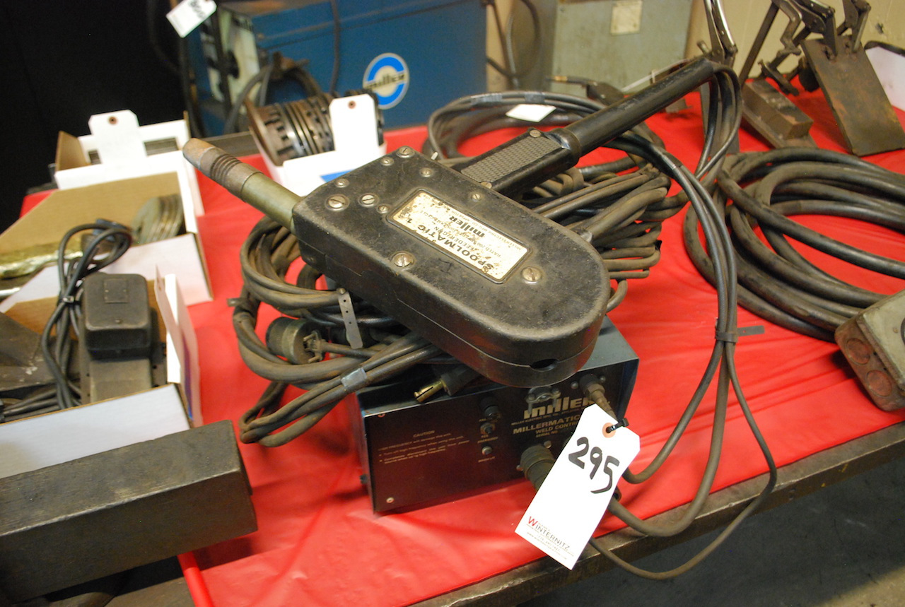 MILLER MILLERMATIC WC1 WELD CONTROL S/N JC656602; W/Spoolmatic 1