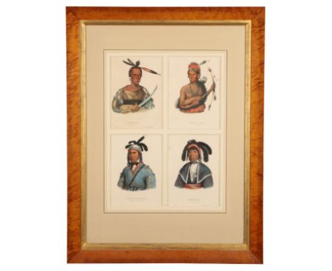 AFTER CHARLES BIRD KING (1785-1862) AND OTHERS 'Wa-Na-Ta, Grand Chief of the Sioux' and three other portraits from Thomas McK