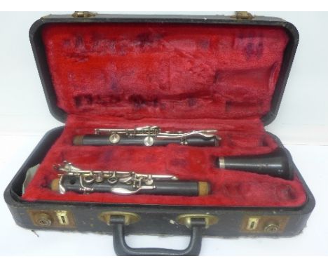 A Boosey & Hawkes Imperial clarinet, cased