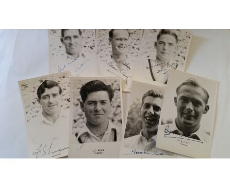 CRICKET, Yorkshire, signed p/cs, inc. Vic Wilson, Brian Close, Binks, D. Wilson, Stott, K. Taylor, Platt, Bird, Ryan, P.J. Sh