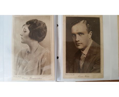 CINEMA, early postcard-size magazine inserts, inc. Cinema Chat, Picture Portrait Gallery, Pathe, Transatlantic Film Co. etc.,
