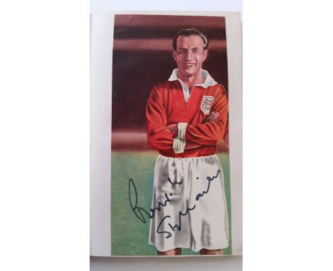 FOOTBALL, signed magazine photo by Stanley Matthews, laid down to fly-leaf of Feet First, 1st edition (1948), G