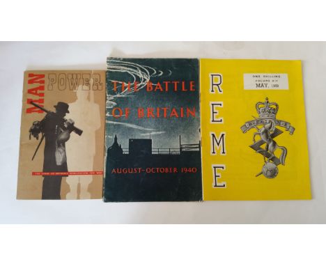 MILITARY, booklets, mainly WWII, inc. RAF Middle East, His Majesty's Minesweepers, Hitler Passed This Way, Manpower, The Batt