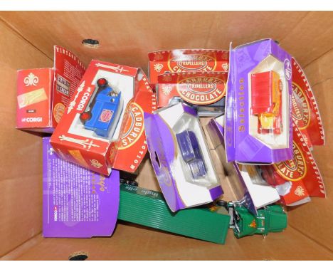 A Matchbox die cast model of a Freight liner J & B Rare Scotch Whisky, three Corgi Cadbury selection Collections and eight Co