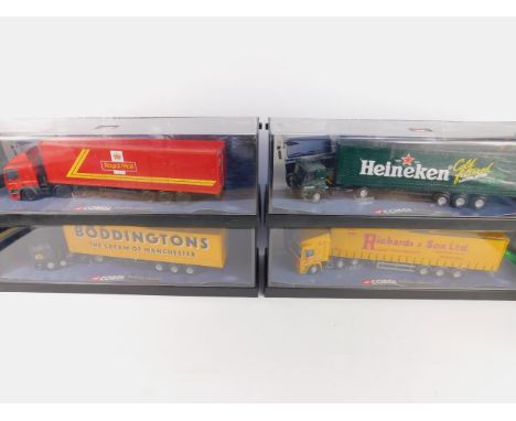 Corgi die cast models of Modern Trucks,  A New Era of Road Transport, scale 1:50, limited edition, boxed; comprising ERF Curt