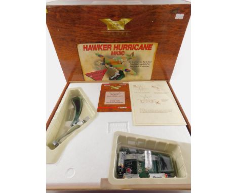 A Corgi Aviation Archive Deluxe die cast model of a Hawker Hurricane Mk IIc, LF363, 7 B-W, No 17 Squadron, The Battle of Brit