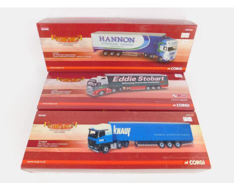 Three Corgi die cast models of lorries, Hauliers of Renown, scale 1:50, limited edition, boxed, CC13812, CC14030 and CC14107.