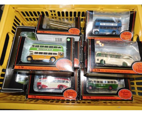 Gilbow die cast models of single and double decker buses, scale 1:76, boxed, and further vehicles, (21).