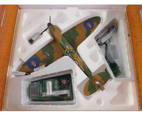 A Corgi Aviation Archive Deluxe die cast model of a Supermarine Spitfire Mk 1a, N3249, GR-P No 92 (East India) Squadron, Flt 