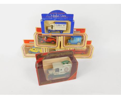 Lledo Days Gone By and Matchbox die cast vintage trucks, cars and buses, boxed, (qty).