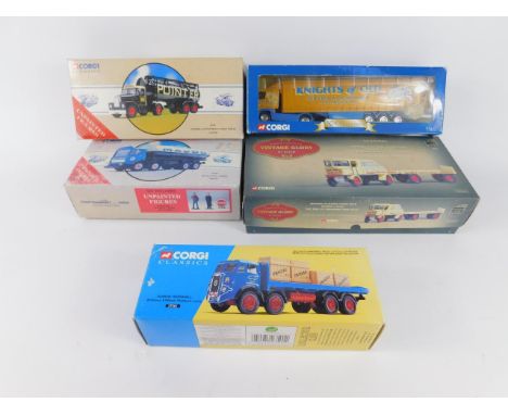 A Corgi Classics Scammell Highwayman and Tanker Trailer - Pointer, 97367, AEC Eliptical Tanker - Major, 97328, Atkinson 8 whe