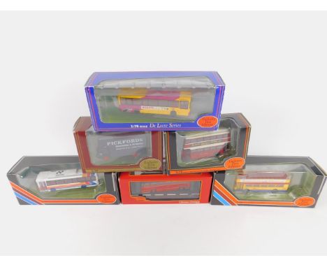 Gilbow Corgi and other die cast models of vintage buses, single and double decker, boxed, (17).