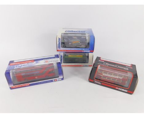 Corgi die cast Original Omnibus models, single and double decker, scale 1:76, limited edition. boxed, (19).