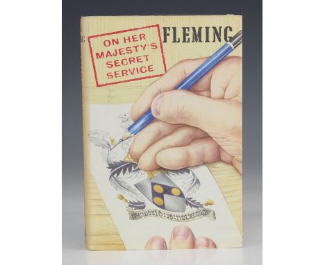 JAMES BOND INTEREST: Fleming (Ian), ON HER MAJESTY'S SECRET SERVICE, first edition, first printing, black cloth boards, embos