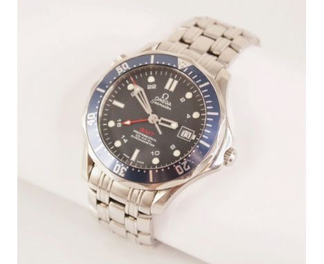 A gentleman's stainless steel Omega Seamaster GMT Professional Co-Axial Chronometer automatic wristwatch, limited edition 362