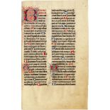 Breviarium. Latein. Handschr. auf Pergament. 2. Hälfte 14. Jhdt.