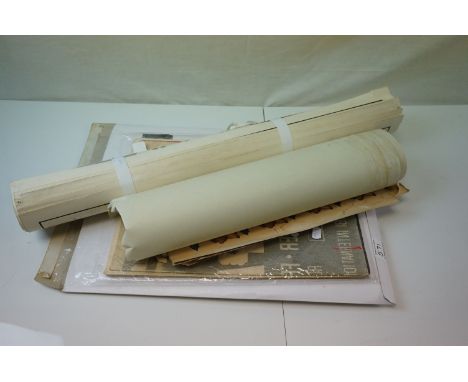A quantity of Childrens scrap prints, French educational prints, two antique Atlas, etc. 