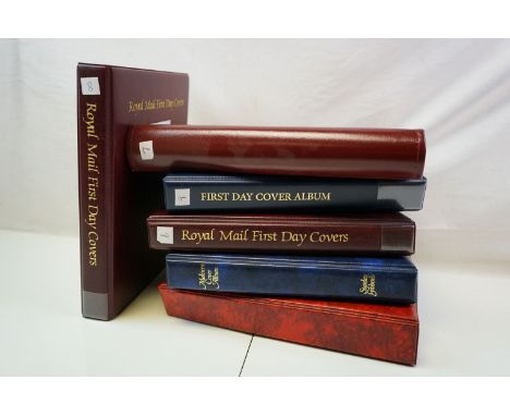 Six albums of various first day covers. 