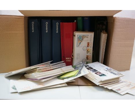 Large Box of First Day Covers and Stamp 