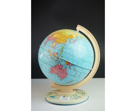 A  Chad Valley tinplate globe 