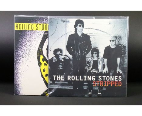 Vinyl - 2 1990s Rolling Stones LPs to include: Stripped (UK / EU 1995 1st pressing double album with printed inners on Virgin