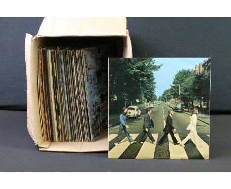 Vinyl - 44 Rock and Pop albums to include: The Beatles - Abbey Road (original UK misaligned Apple), Robert Fripp &amp; Brian 