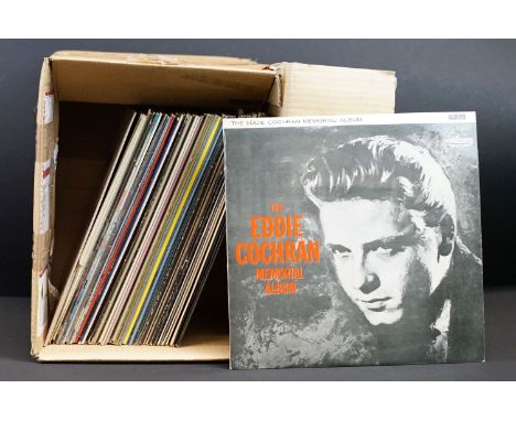 Vinyl - Over 45 Rock &amp; Pop LPs to include Eddie Cochran, The Beach Boys x 7 (inc Pet Sounds UK mono), Blondie, David Bowi