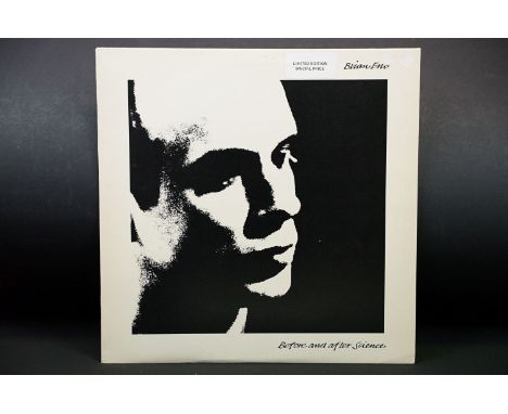 Vinyl - Brian Eno – Before And After Science. Original UK 1977 early pressing A3 / B2 matrices with grey / light blue portfol
