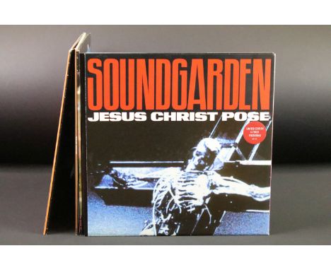 Vinyl - 6 limited edition 12” singles by US Grunge Alternative Rock bands to include: Soundgarden – Jesus Christ Pose (UK 199