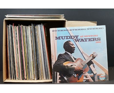 Vinyl - Over 70 Blues LPs to include Muddy Waters, Mississippi John Hurt, John Lee, Frank Frost, Tiny Topsy, Mance Lipsco, Mi