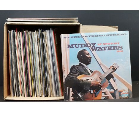 Vinyl - Over 70 Blues LPs to include Muddy Waters, Mississippi John Hurt, John Lee, Frank Frost, Tiny Topsy, Mance Lipsco, Mi