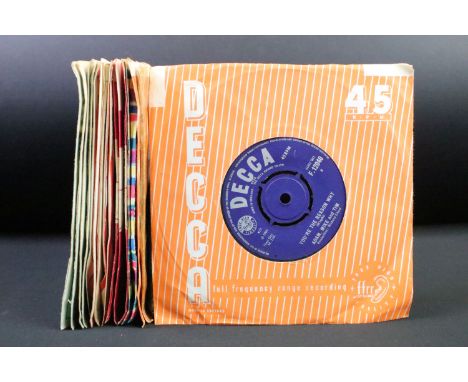 Vinyl - 17 late 50s &amp; early 60s Rock ’N’ Roll / Beat / Pop UK 7” singles with male vocalists to include: Adam, Mike And T