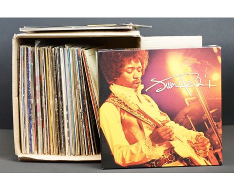 Vinyl - Over 60 LPs and 1 box set to include Jimi Hendrix Experience Live 1967/68 box set (missing t-shirt), Little Richard, 