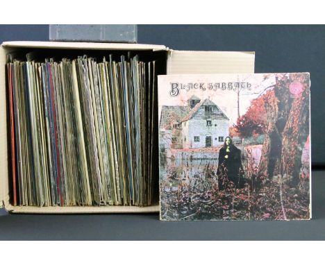 Vinyl - Over 75 Rock &amp; Pop LPs to include Black Sabbath (VO6 with swirl inner), Led Zeppelin, Jethro Tull x 3, Fleetwood 