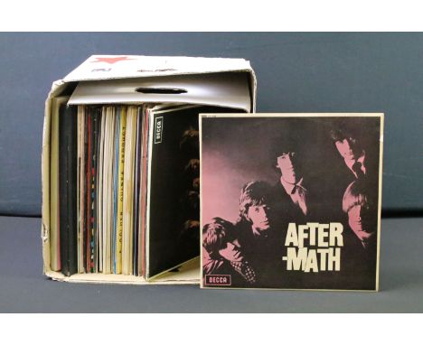 Vinyl - 36 Rock &amp; Pop LPs and 2 box sets to include The Rolling Stones x 4 (inc 2 original pressings), The Who, Manfred M