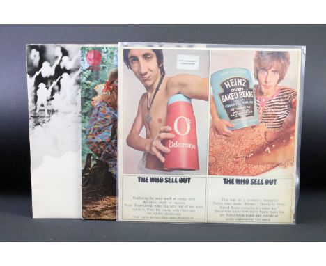 Vinyl - 3 LPs to include The Who - Sells Out (Original UK 1967 mono, with Psychedelic sticker on sleeve and reproduction post