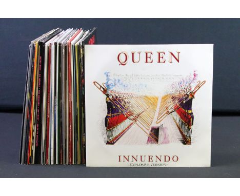 Vinyl - Over 60 Rock, Pop and Dance mainly 1990s and 1980s 12” singles to include: Queen, Carter The Unstoppable Sex Machine,