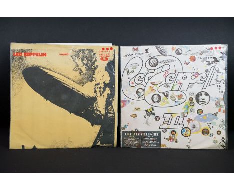 Vinyl - 2 Taiwanese pressing Led Zeppelin albums to include: Led Zeppelin (1972, 中聲 – CSJ-846) VG / VG+, Led Zeppelin III (19
