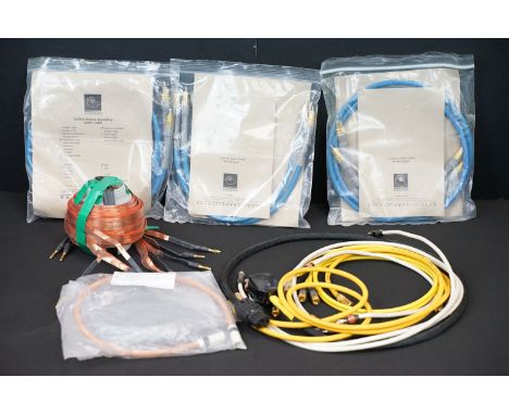 Stereo equipment - Quantity of phono / RCA cables to include Van Den Hul, QED, Cardas Audio, and Cambridge Audio2, along with