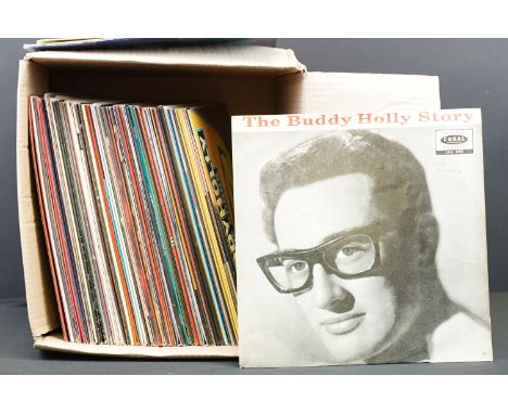 Vinyl - Over 60 Rock N Roll / Rockabilly LPs to include Johnny Burnette, Buddy Holly, Jerry Lee Lewis, Billy Lee Riley, Bill 