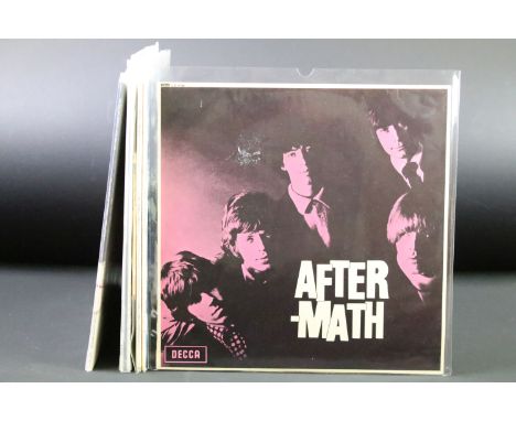 Vinyl - 7 Rolling Stones albums to include: Aftermath (Original UK unboxed Decca mono labels 1A / 1 B matrices), Their Satani