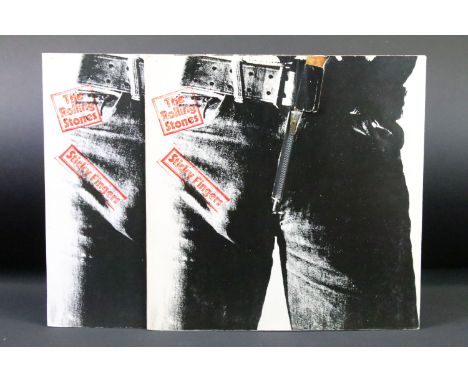 Vinyl - 2 Original UK pressing copies of The Rolling Stones Sticky Fingers - one with zipper and insert, and the other the ra