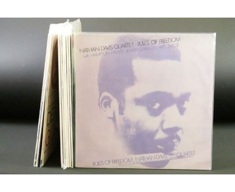 Vinyl - 11 Jazz albums to include: Nathan Davis Quartet – Rules Of Freedom (UK 1986, Hot House Records – HH 1002) EX,  Roland