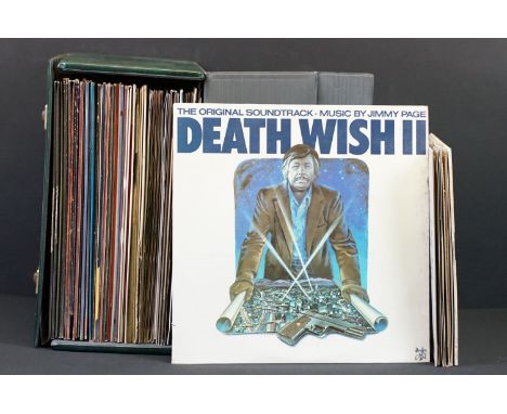 Vinyl - 30 Film Soundtracks &amp; TV related LPs and 27 rock &amp; pop 12" singles and 8 10" singles to include Death Wish (J