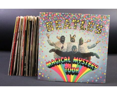Vinyl - 32 mainly 1960’s UK EP’s to include: The Beatles - Magical Mystery Tour (Stereo 1st pressing with blue centre pages),