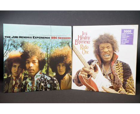 Vinyl - 2 limited edition albums by The Jimi Hendrix Experience to include: Radio One (UK 1989 double purple vinyl, numbered 