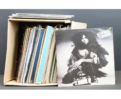 Vinyl - Approx 60 LPs, 3 box sets and 20 12" to include Bob Dylan, T-Rex (Tanx with poster), Lou Reed, Prince, Gene Vincent, 